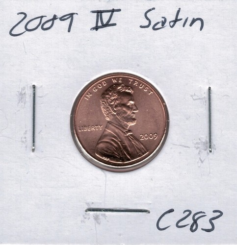 2009 Satin Finish Lincoln Presidential Type 4 Penny C283 !!!Free Shipping!!! - Picture 1 of 3