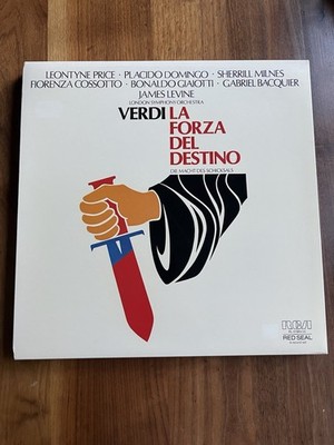 VERDI La Forza Del Destino Box 4 Lp Plus Heft Red  Seal TOP ZUSTAND