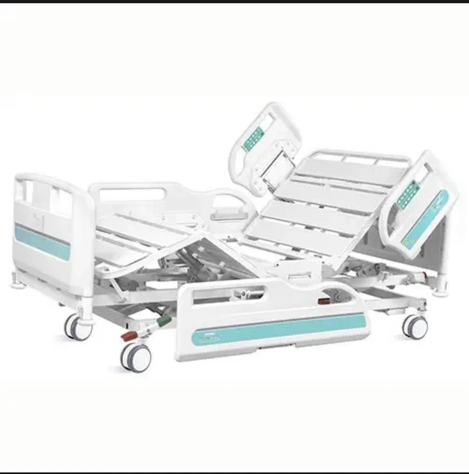 Cama de hospital eléctrica completa de 5 funciones con posición cardíaca 550 lb + colchón - nueva Foto 2 de 4