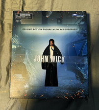 Diamond Select Toys John Wick Deluxe Action Figure w/ Accessories, Black