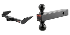 CURT Trailer Hitch Tow Cargo Package 2in Receiver & Dual Ball Mount 14029-45660