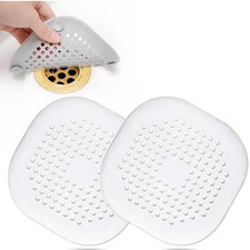 Durable Silicone Square Shower Drain Cover Prevents Sink Clogging, Shower Drain