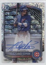 2025 Bowman Chrome Prospect Speckle Refractor 188/299 Angel Cepeda Auto 06l3