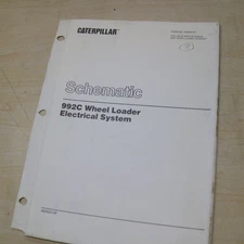 CAT 992C Wheel Loader Electrical System Schematic Manual wiring shop 49Z SERIES