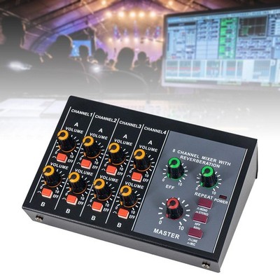 8-Kanal-Mixer Compact für DJ Stage Band Performance Music Application