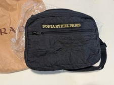Rare Never Used Sonia Rykiel Paris Quilted Shoulder Bag Black