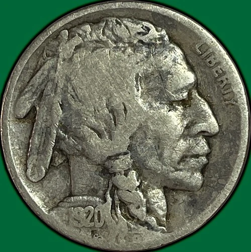 1920 Buffalo Nickel Fine F Coin #34678