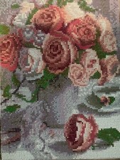 Beautiful Rose Flowers Diamond Art 30 cm X 40 cm Complete great shape