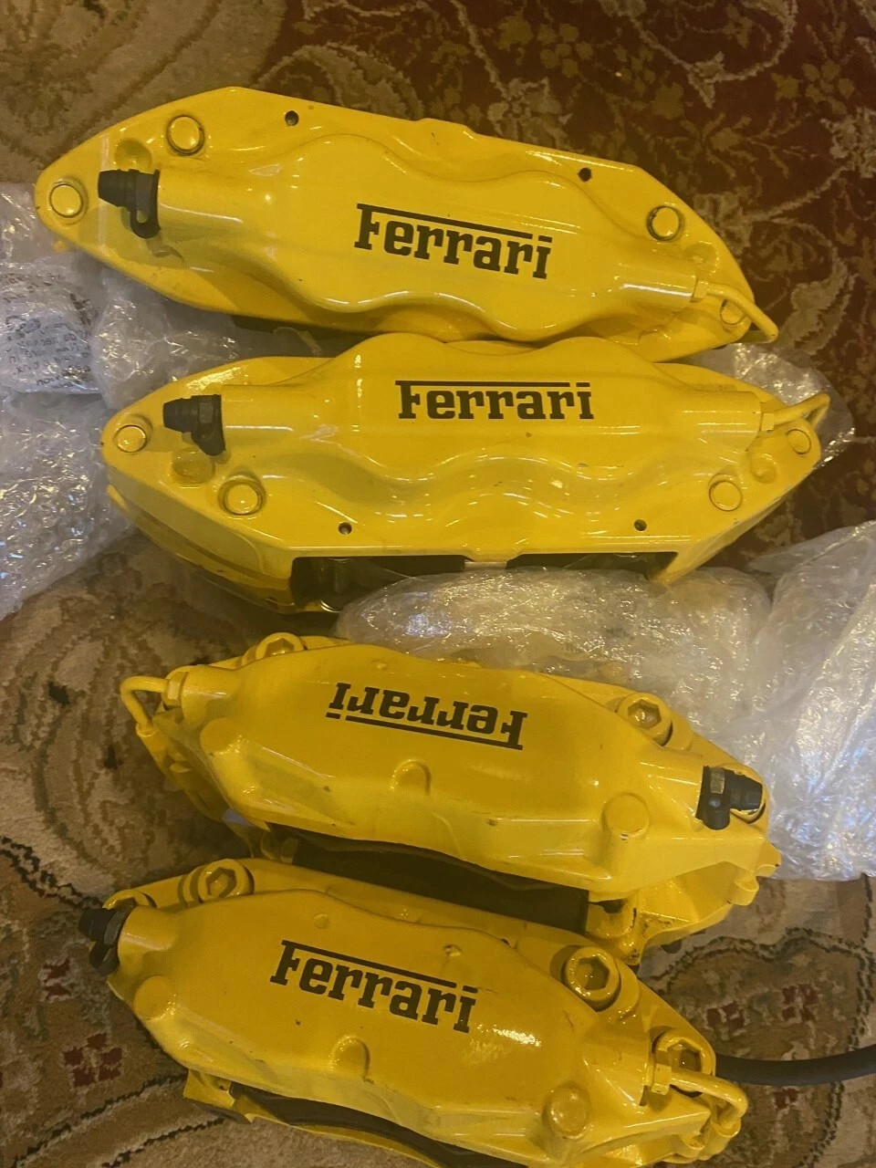 Ferrari 612 Scaglietti , SET OF 4 Calipers , Yellow, BREMBO F430