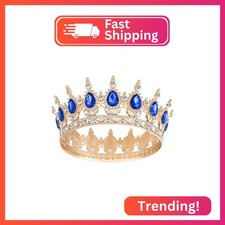 Papoopy Crown for Women, Queen Crown Tiara for Birthday Wedding Party Decoration
