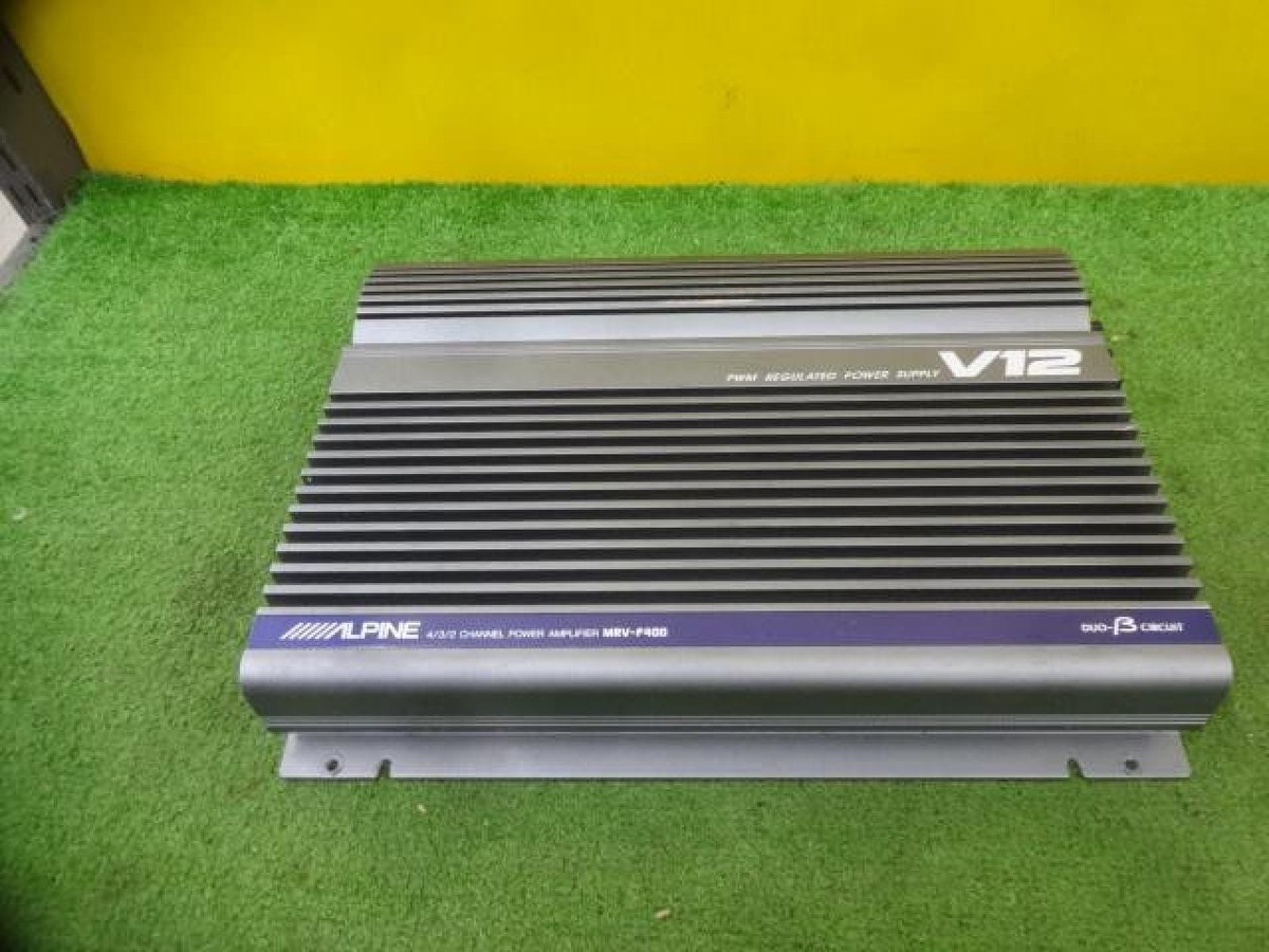 Alpine MRV-F400 V12 4 Channel Car Amplifier 80W x4 160W x2 JDM