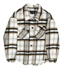 Love Tree Fleece Shacket Shirt Jacket Button Up Women’s Size Medium