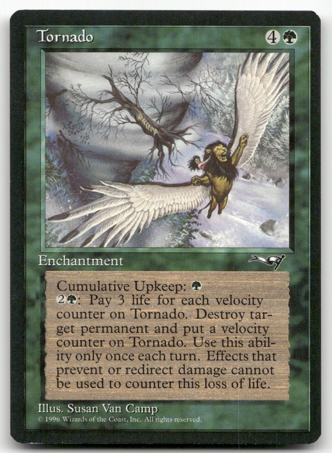 Tornado Rare Alliances Magic: The Gathering Lightly Played