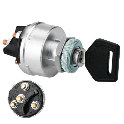 4-Position Universal Ignition Key Switch for 12V Car Truck Tractor