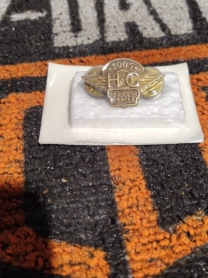 Rare 2005 Ladies Of Harley Davidson Vin Motorcycles HOG Jacket Hat Lapel Pin Nos - Image 2 of 4
