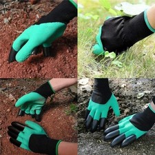 Garden Gloves with Claws Breathable Digging Planting Work Gloves Puncture Resist