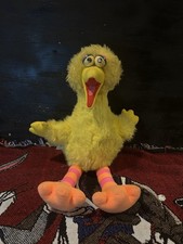 Vintage 1986 Sesame Street Talking Big Bird Plush Pull-String 21" TESTED WORKS