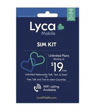 LYCA MOBILE SIM, 4 11-MONTH 15GB/MONTH VALID THROUGH 7.29.27. COMES WITH NUMBER.