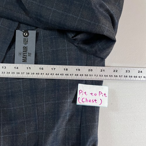 Todd Snyder Mayfair 100% Wool Plaid Sport Coat Blazer - Men's Size 42R - Gray - Picture 10 of 14