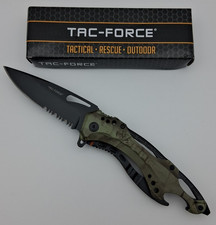 Tac Force TF-705GC Assisted Open Camo Tactical Linerlock Folding Knife New