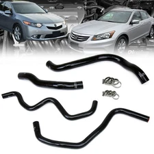 HPS Black Silicone Radiator+Heater Hose Kit For 10-14 TSX/08-12 Accord 3.5L LHD