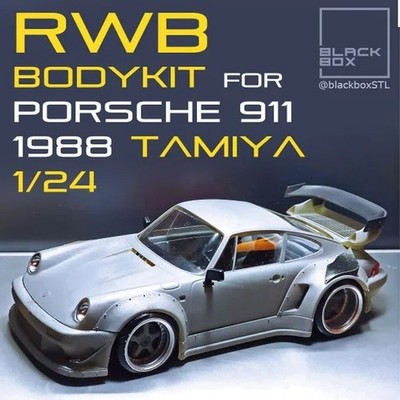 3D Printed RWB BODY KIT for Porsche 1988 TAMIYA 1-24th