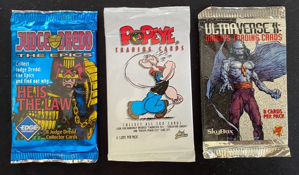 Lote de 7 paquetes sin abrir - Batman, Superman, Thor, Popeye, DC, Marvel Foto 2 de 2