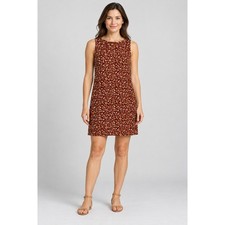 NY & Co Shift Dress 10 Women's Floral Retro Vibe Fall Casual Vintage-inspired