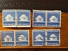4 Pair 1973 Scott 1510 Jefferson Memorial Stamps No Hinge — photo 1
