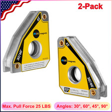 Strong Hand Tools Mini Magnetic Squares Max. Pull Force 25 Lbs 2-Pack Light Duty