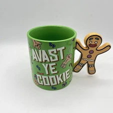 Shrek Gingerbread Man "Avast Ye Cookie" Ceramic Mug 3D Handle