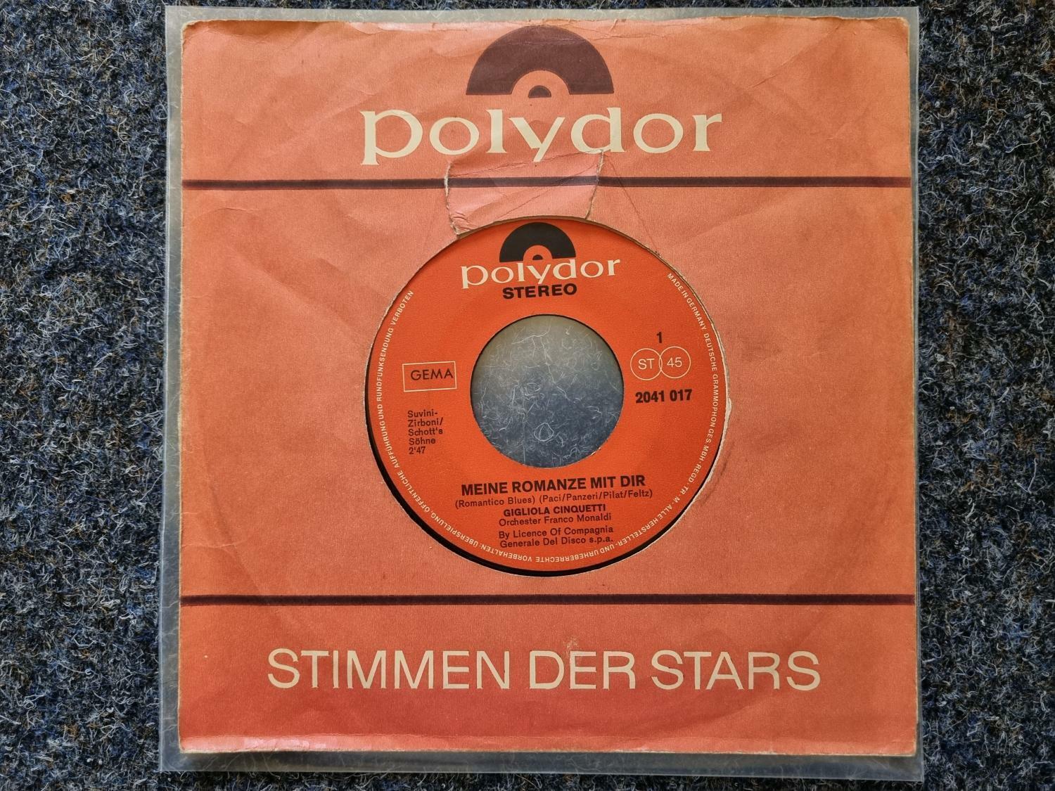 7"" Single Vinyl Gigliola Cinquetti - Meine Romanze mit dir SUNG IN GERMAN