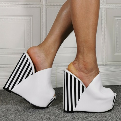 slip on platform wedges