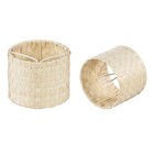 Aspen Creative 50502-2, Drum Clip-On Chandelier Lamp Shade, Natural Palm Leaf...