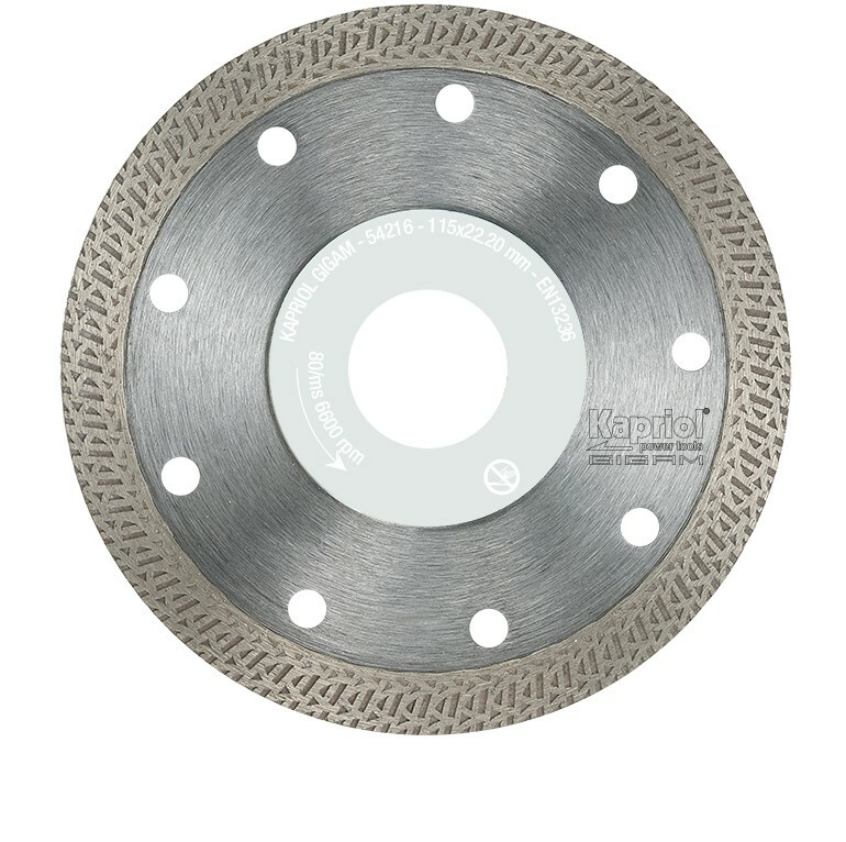 Disco Diamantato Kapriol 115 mm 54216 per Taglio Precisione Porcellana