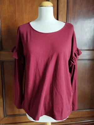 Superbe Tee Shirt Bordeaux DES PETITS HAUTS Taille 3... 44 - Photo 1/4