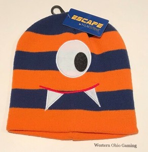 boys orange winter hat
