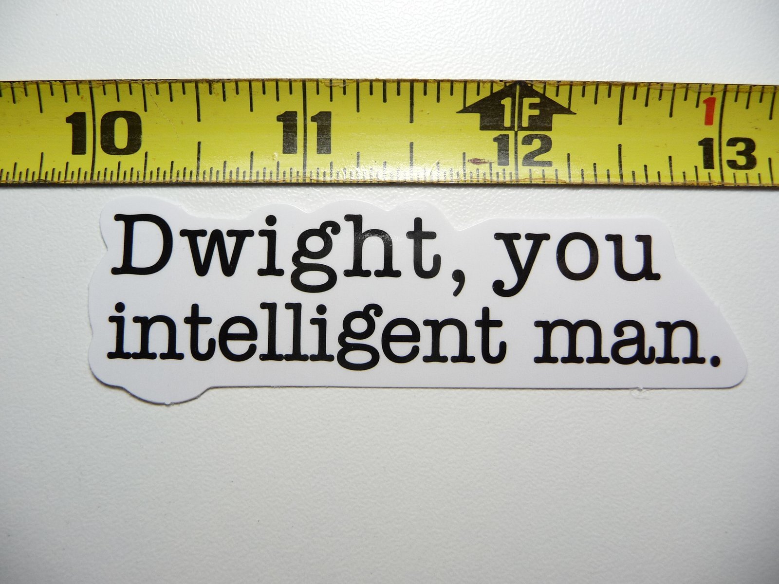 DWIGHT YOU INTELLIGENT MAN DECAL STICKER GLOSSY MOTIVATIONAL POSITIVE ATTITUDE