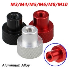 M2.5-M5 Knurled Thumb Nut Colourful Aluminum Alloy Through Hole Steps Hand Nuts