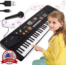 Piano De Teclado 61 Electr nico M sica Con Micr fono Para Ni os y Ni as Regalo