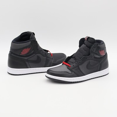 555088-060 Nike Air Jordan 1 Retro High OG Black Gym Red Satin