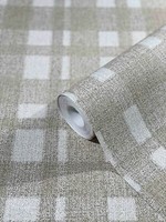 Vliestapete Marburg Vierecke Karo Beige Natural Vibes 32660 (4,87€/1Qm)