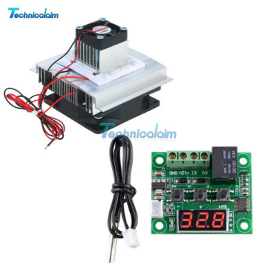 12V 60W Semiconductor Refrigeration Peltier Cooler Air Cooling Radiator DIY Kit