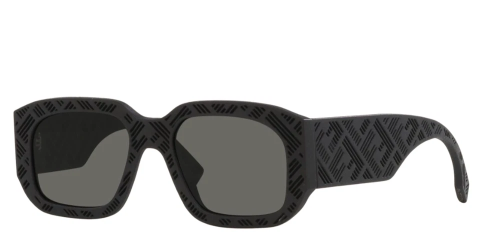 NUEVO FENDI SHADOW FE 40113I 02A NEGRO MATE DECORACIÓN FE CON LENTES GRISES GAFAS DE SOL 52-19 Foto 3 de 4