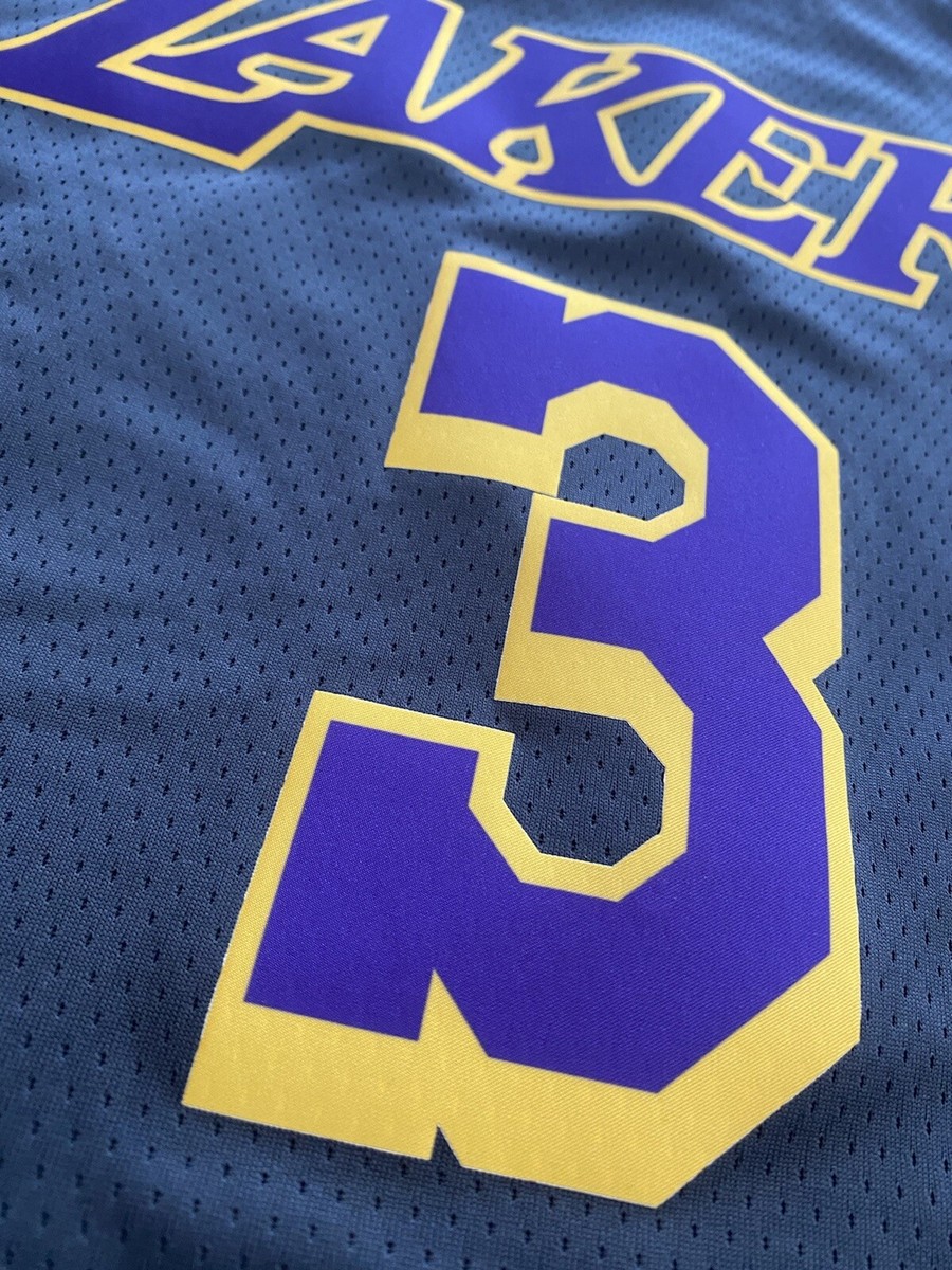 NIKE ANTHONY DAVIS LA LAKERS SWINGMAN BLACK EARNED JERSEY