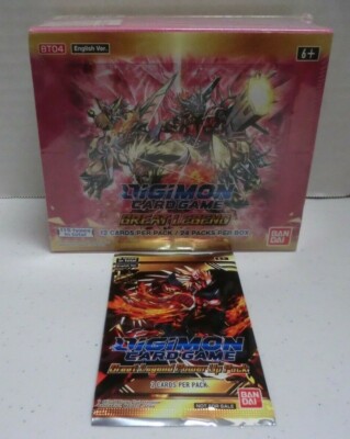 digimon tcg great legend booster box Digimon BT04 Great Legend Booster Pack Kollector's Nest