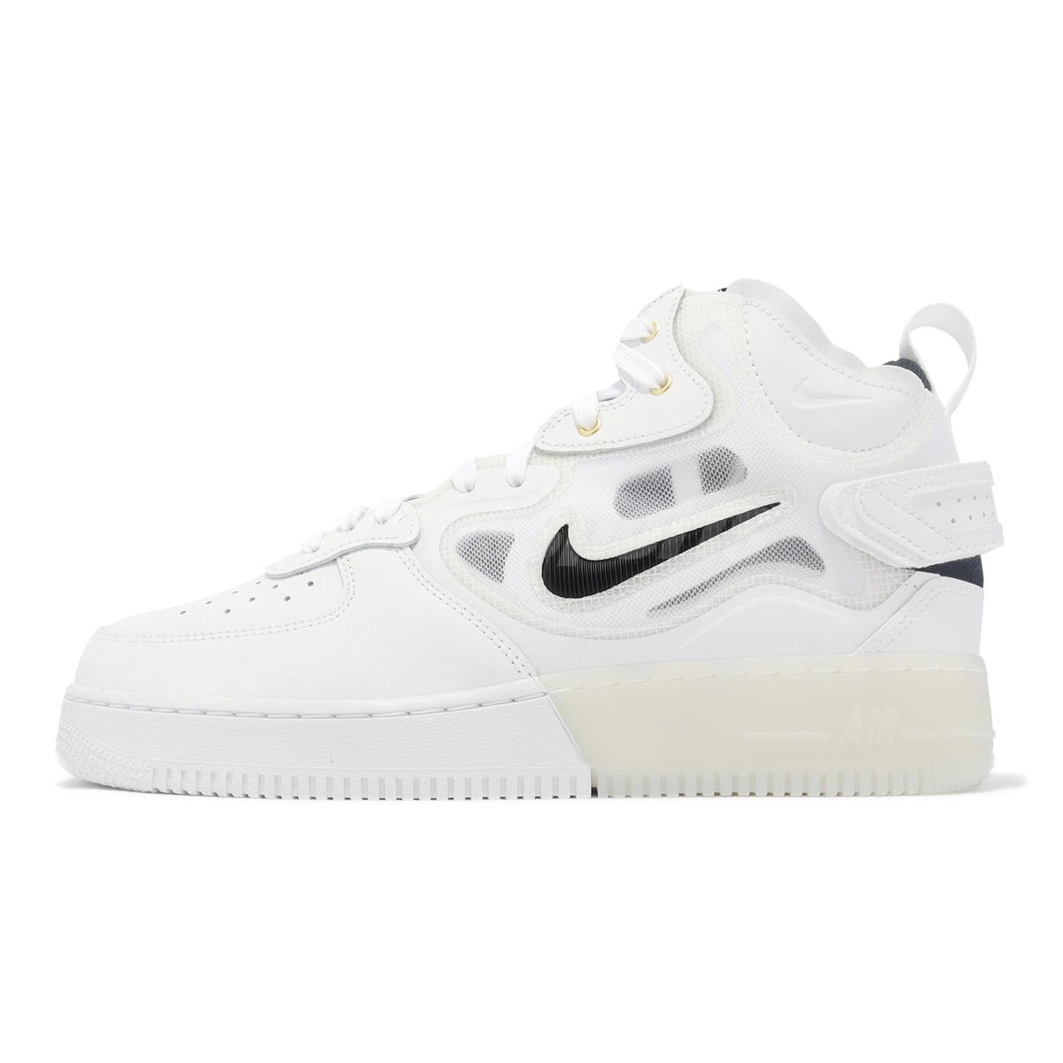Nike Air Force 1 Mid React 40th Anniversary White Black Men AF1