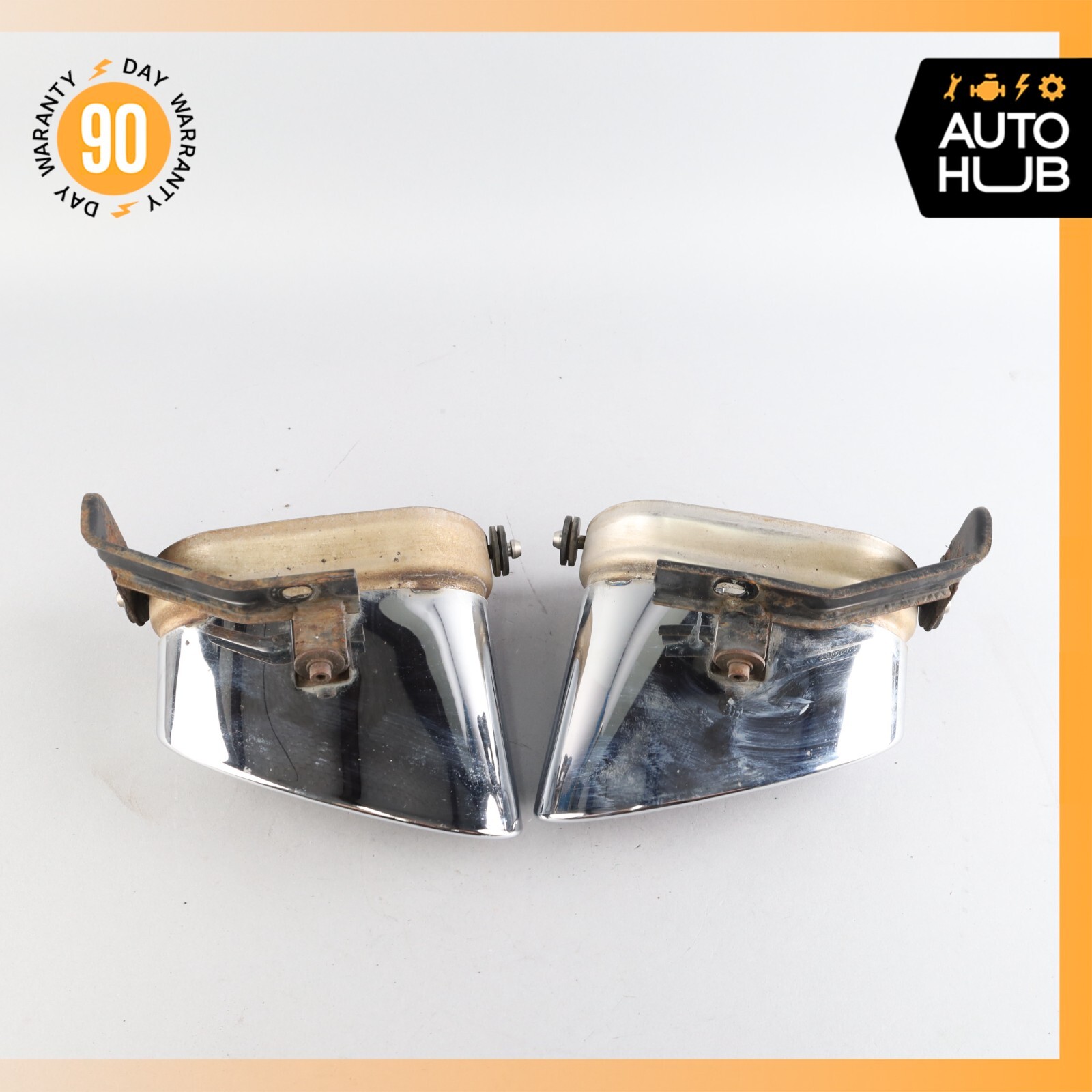 Bentley Continental GT GTC Exhaust Muffler Tips Left and Right Set OEM 73k