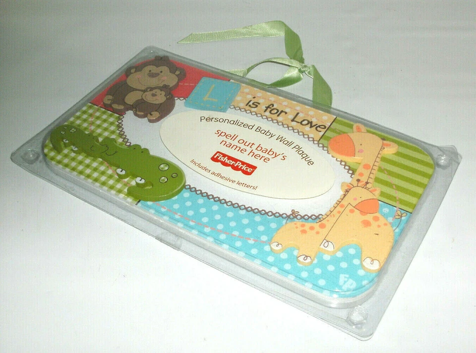 2011 Fisher-Price Luv U зоопарк персонализированный ребенок настенная табличка новый запечатанный - Изображение 3 из 4