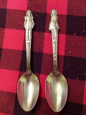 RARE Carlton Silver Plate Dionne Quints Promo Spoons (2 Of Set) Photo Not Includ